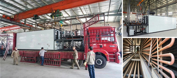 DJT-3000 Drummed Bitumen Melting Machine Left Factory For Uzbekistan