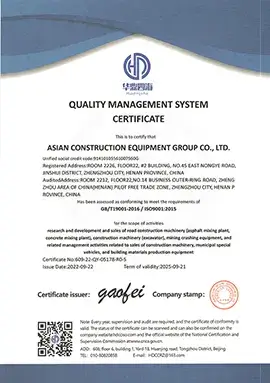 ISO9001:2015 QMS Certification