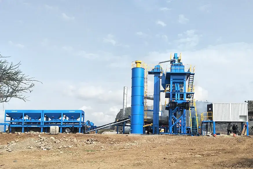 YLB700 محطة خلط الأسفلت المتنقلة في إثيوبيا ، بطاقة: 60 طن / ساعة