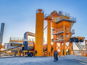 80t / h المحمولة مصنع الأسفلت للبيع ، الهيدروليكية الانتصاب
