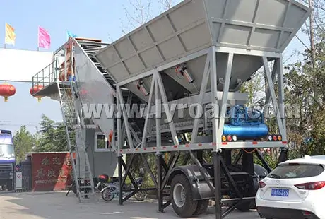 Planta dosificadora de hormigón móvil