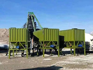 Silo horizontal de cemento Planta de suelo cemento móvil