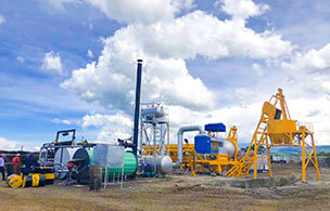 Planta mezcladora de asfalto portátil de 20t / h en Brasil