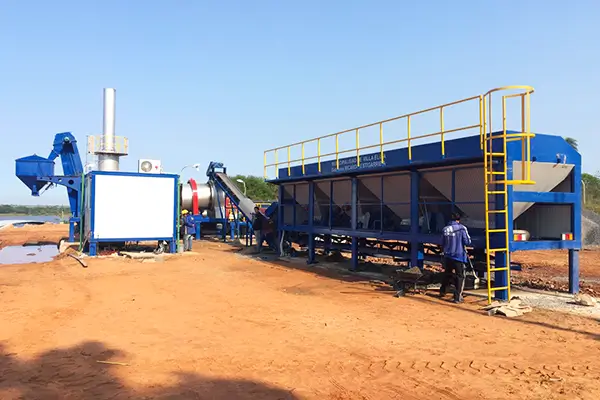 DHB60, 60t/h, planta mezcladora de asfalto continua