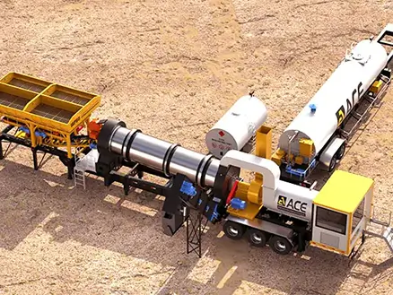 Planta de asfalto portátil continua de 60t / h, IAP60