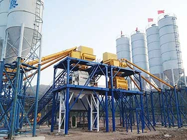Planta de hormigón de mezcla de vibración de gran rendimiento HZS180