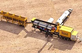 Planta de asfalto supermóvil Serie IAM fabricada por LYROAD Machinery
