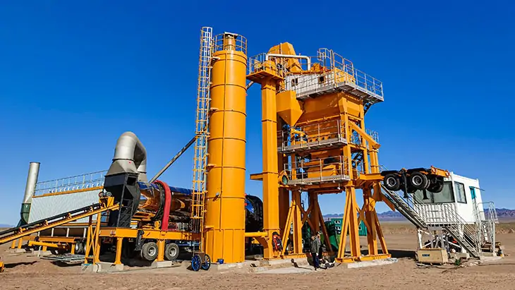 Centrale d'enrobage mobile YLB au Sénégal