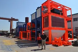 Client de l’usine d’asphalte de la société lyroad