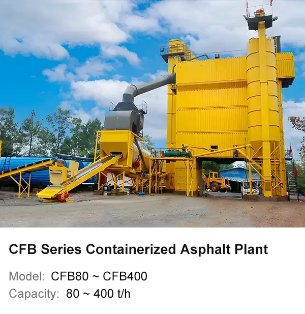 Usine d'asphalte en conteneurs CFB