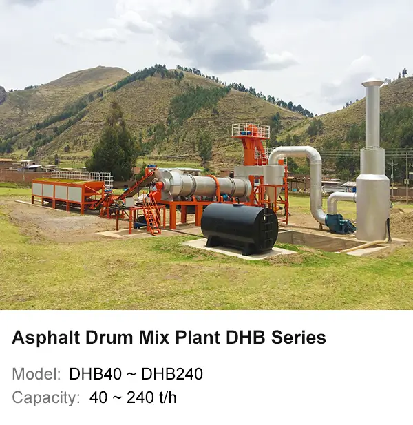 Centrale d'enrobage continue de série DHB