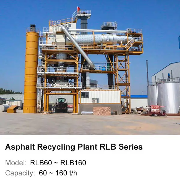 Centrale de recyclage d'asphalte RLB