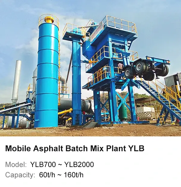 Centrale d'enrobage mobile de série YLB