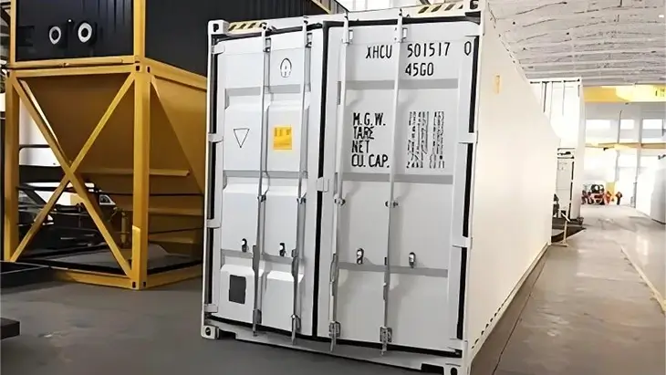 Réservoir de stockage de bitume en conteneur