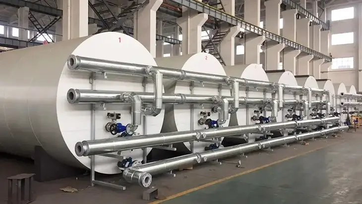 Réservoir horizontal de bitume économique
