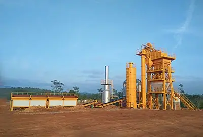 Centrale discontinue d'asphalte de 60 t/h