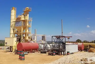 Centrale discontinue d'asphalte de 80 t/h