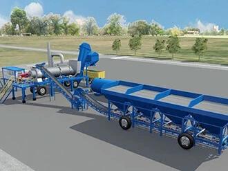 Berkelanjutan Mobile Asphalt Mixing Plant Seri MDHB