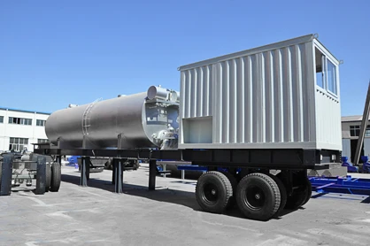Unit mobile tangki bitumen dan ruang kontrol