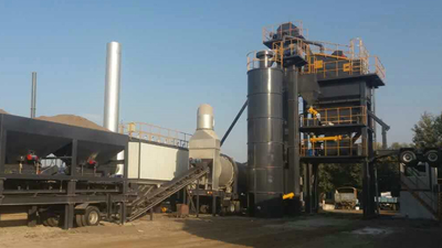 YLB1500 Mobile Asphalt Batch Mix Plant In Indonesia