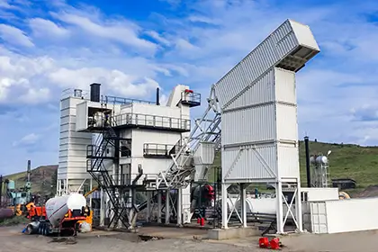 CFB120 Containerized Asphalt Plant in Operation in Russia