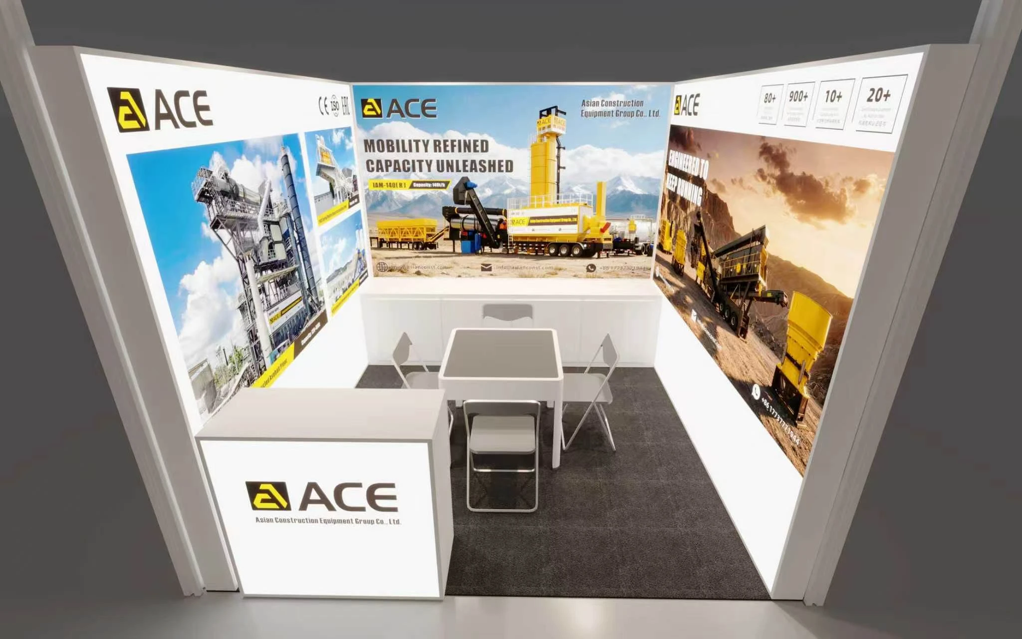 Booth Visuals of ACE Group in 140th Canton Fair.