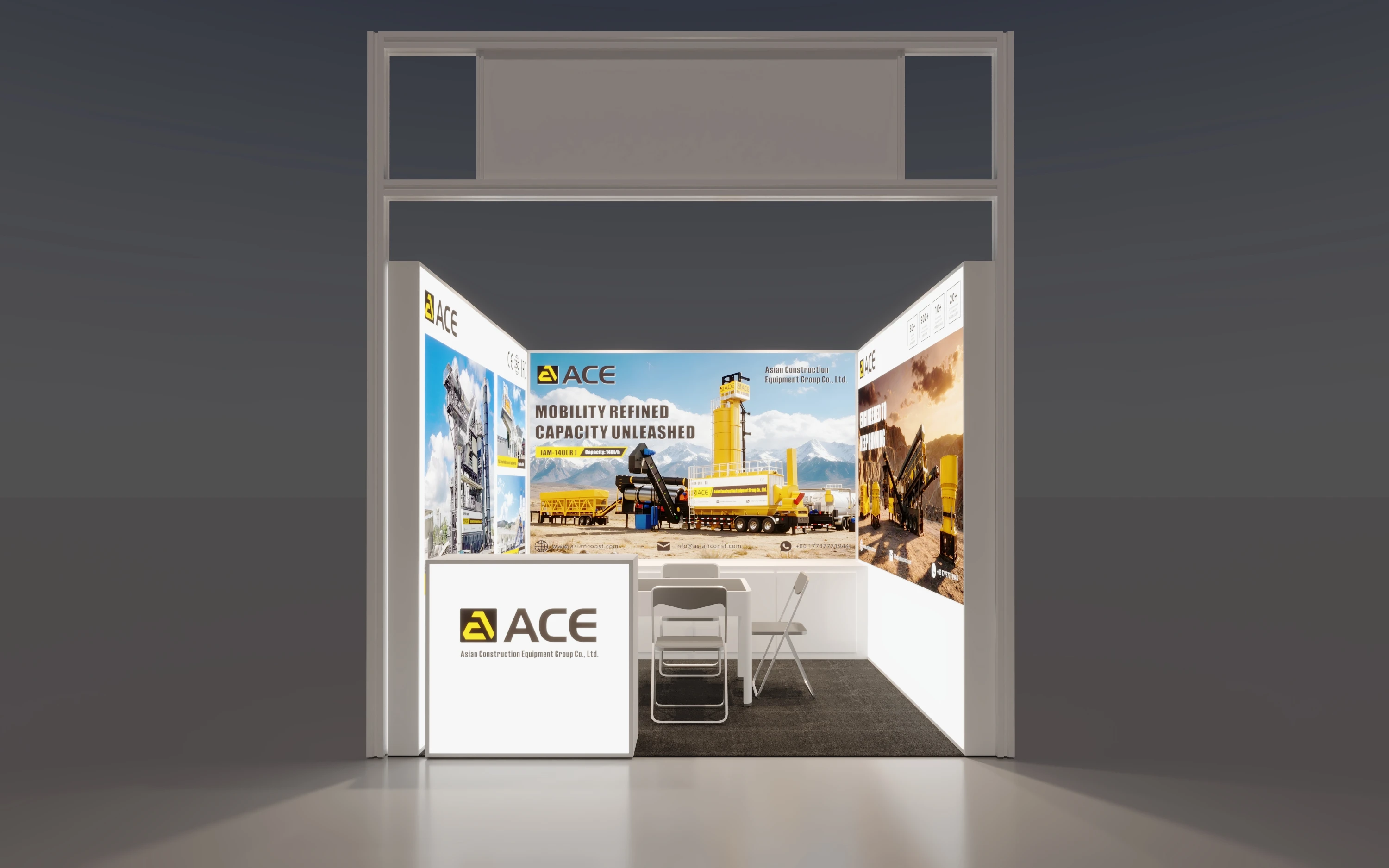 Booth Visuals of ACE Group in 140th Canton Fair.