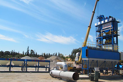 asphalt plant on site