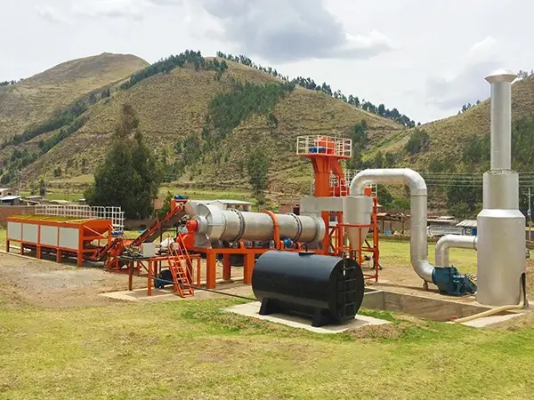 DHB80 Continuous Asphalt Mixing Plant Erected in Peru