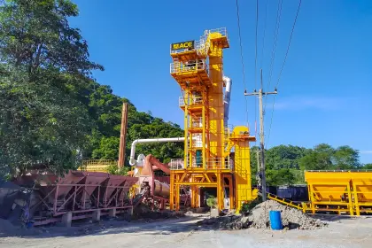 hot recycling asphalt plant structure