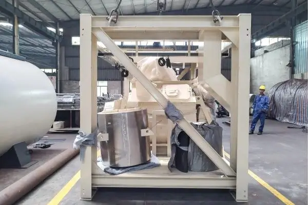 ALB1500 asphalt plant components ready for delivery