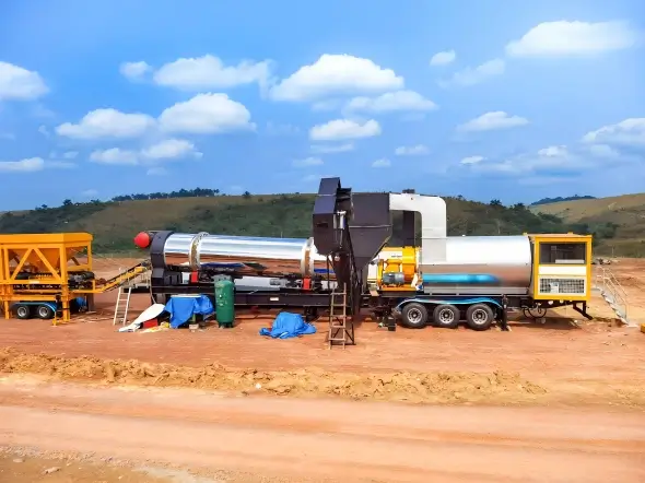IAP120 Super-mobile Asphalt Plant in DR Congo - Compact Solution