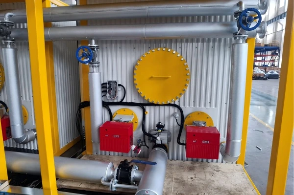 Packaging preparation for Italy shipment of Asphalt Rubber Plant