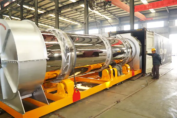 DHB60 Drying drum shipment preparation