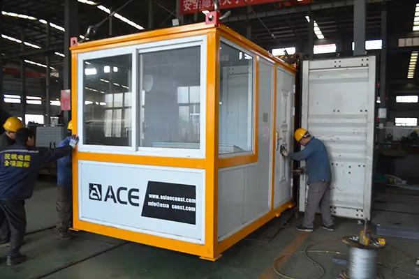 DHB60 Asphalt drum mix plant Control room ready for transport