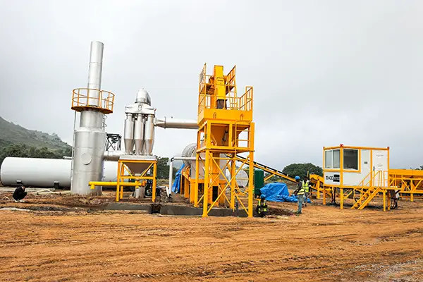 DHB Asphalt drum mixing plant put into operation