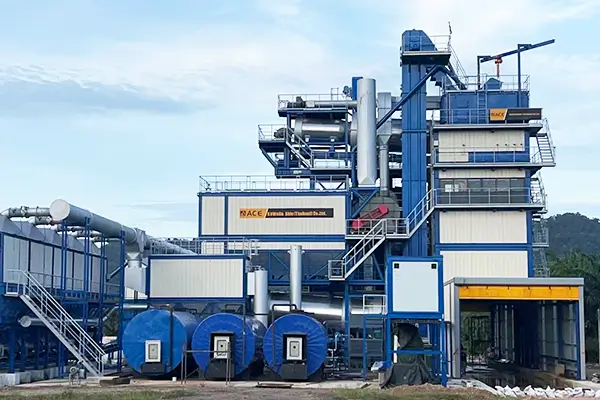 BAP160+RAP80 asphalt plant installation in Thailand