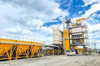 Successful operation of BAP80 asphalt mixing plant