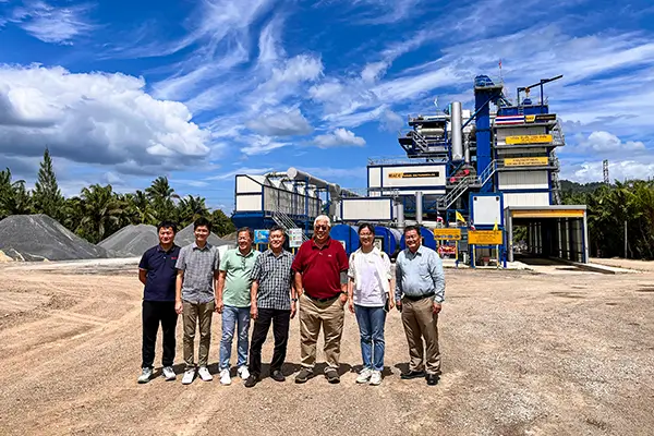Technical review session at Thailand asphalt station site