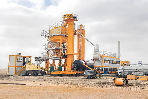 YLB1500 Mobile Asphalt Mixing Plant Work Site