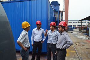 asphalt plant cold feeder customer visit