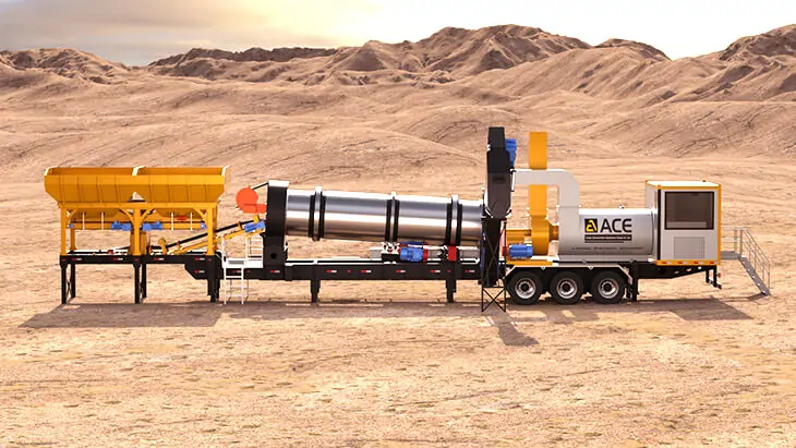 asphalt plant with high mobility