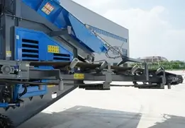 motorized pulley on mobile impact crusher plant