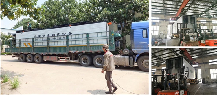 DJT-10000 Bagged Bitumen Melting Machine Loaded On the Transport Vehicle and Left for Zambia