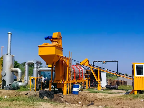 continuous or called drum mix asphalt plant dhb series