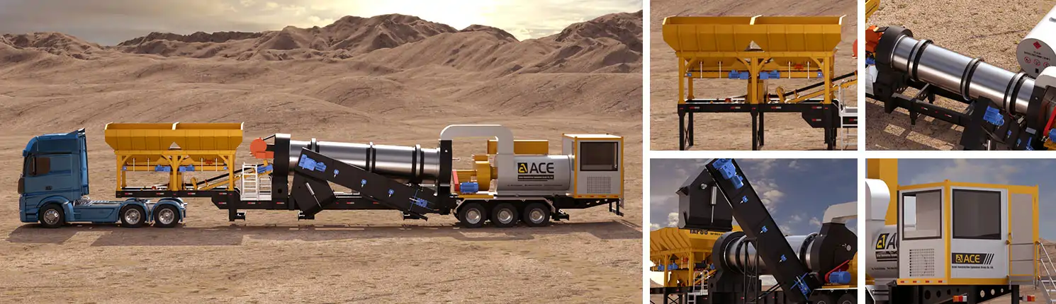 super-mobile hot mix plant