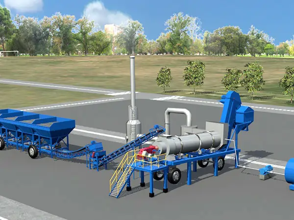 mobile drum mix asphalt plants by LYROAD