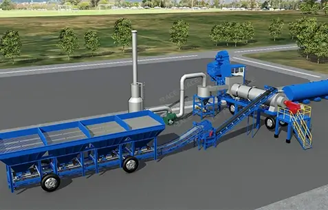 mobile drum mix asphalt plants by LYROAD