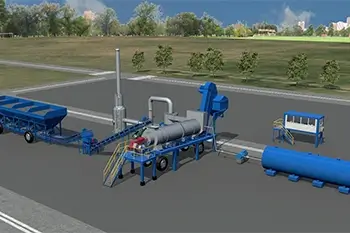 mobile continuous asphalt mixing plant, mobile asphalt drum mix plant