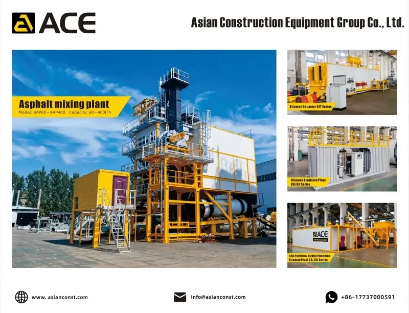 IAP Series Mobile Asphalt Plant in operation
